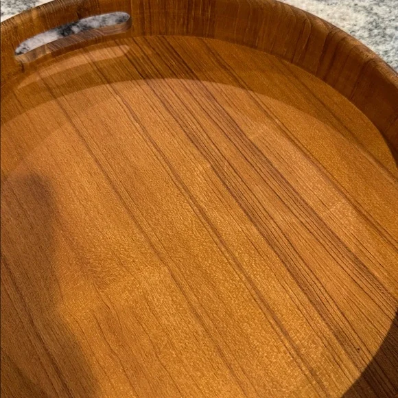 Brown Teak Wooden Serving Tray - Picture 5 of 8